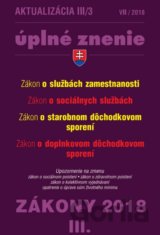 Aktualizácia III/3 2018 - úplné znenie zákonov po novele