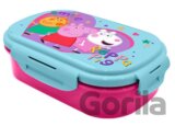 Plastový box na desiatu s príborom Peppa Pig: Priatelia