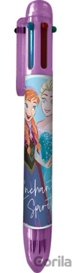 Plastové viacfarebné pero Disney - Frozen: Elsa a Anna 6 farieb