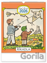 NOTIQUE Nástěnný kalendář Josef Lada – Říkadla 2026