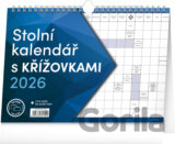 NOTIQUE Stolní / nástěnný kalendář s křížovkami 2026