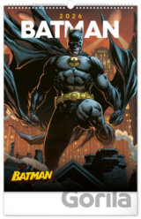 NOTIQUE Nástenný kalendár Batman Dark 2026