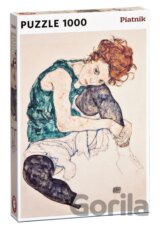 Schiele: Sedící dívka