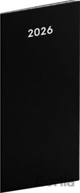 NOTIQUE Kapesní diář plánovací měsíční Černý 2026