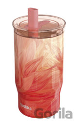 Nerezový termohrnček so slamkou Mist Peach Petals 720 ml