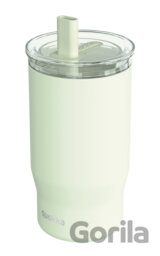 Nerezový termohrnček so slamkou Mist Pastel Green 720 ml