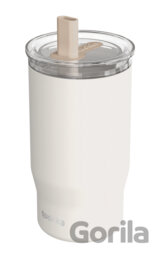 Nerezový termohrnček so slamkou Mist Ivory 720 ml