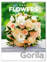 NOTIQUE Nástenný kalendár Flowers 2026