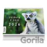 Zvířata v ZOO 2026 - stolní kalendář