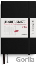 Week Planner 2026 Paperback (B6+) Black