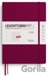 Weekly Planner & Notebook 2026 Composition (B5) Port Red