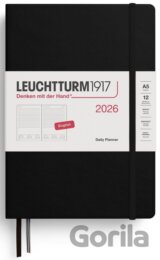 Daily Planner 2026 Medium (A5) Black