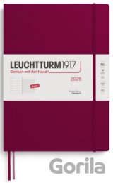 Weekly Planner & Notebook 2026 Master (A4+) Port Red