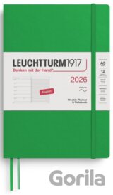 Weekly Planner & Notebook 2026 Medium (A5) Spring Leaf