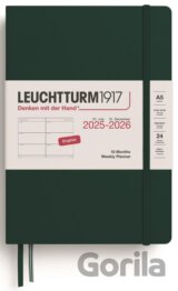 Weekly Planner 2026 Medium (A5) 18 Months Forest Green