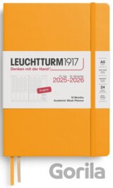 Academic Week Planner 2026 Medium (A5) 18 Months Rising Sun