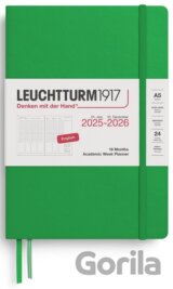 Academic Week Planner 2026 Medium (A5) 18 Months Spring Leaf
