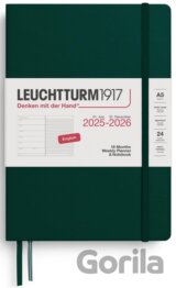 Weekly Planner & Notebook 2026 Medium (A5) 18 Months Forest Green