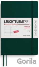 Weekly Planner 2026 Medium (A5) Forest Green
