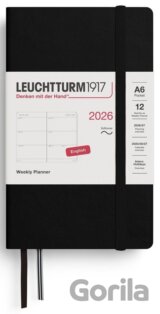 Weekly Planner 2026 Pocket (A6) Black