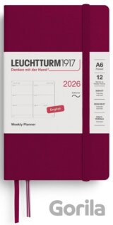 Weekly Planner 2026 Pocket (A6) Port Red