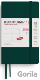 Weekly Planner 2026 Pocket (A6)  Forest Green