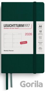 Weekly Planner 2026 Pocket (A6) Forest Green