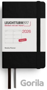 Weekly Planner 2026 Mini (A7) Black