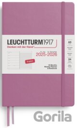 Weekly Planner & Notebook 2026 Medium (A5) 18 Months Dusty Rose