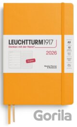 Weekly Planner & Notebook 2026 Medium (A5) Rising Sun - tečkovaný