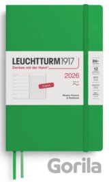 Weekly Planner & Notebook 2026 Paperback (B6+) Spring Leaf