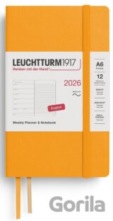 Weekly Planner & Notebook 2026 Pocket (A6) Rising Sun