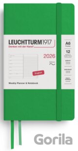 Weekly Planner & Notebook 2026 Pocket (A6) Spring Leaf