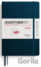 Weekly Planner & Notebook 2026 Medium (A5) Deep Sea