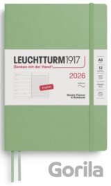 Weekly Planner & Notebook 2026 Medium (A5) Sage