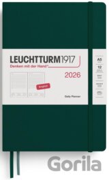 Daily Planner 2026 Medium (A5) Forest Green