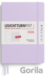 Weekly Planner & Notebook 2026 Medium (A5) Lilac