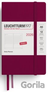 Daily Planner 2026 Pocket (A6) Port Red