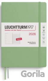 Weekly Planner & Notebook 2026 Medium (A5) Sage