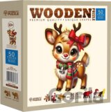 Dřevěné puzzle Zimní přítel (50 dílků)