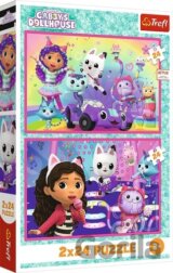 Puzzle Gábinin kouzelný domek / Zábava s Gabby (2x24 dílků)
