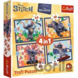 Puzzle Lilo & Stitch Prázdniny na Havaji 4v1 (35,48,54,70 dílků)