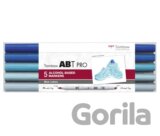 Tombow Obojstranná liehová fixka ABT PRO - Blue colors 5 ks
