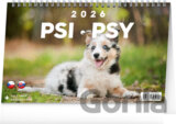 NOTIQUE Stolní kalendář / stolový kalendár Psi – Psy 2026