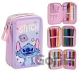 Školské trojdielne puzdro Lilo & Stitch: Šťastný Stitch