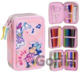Trojité školské puzdro Disney - Minnie Mouse: Minnie a Daisy