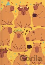 Notes linkovaný A5 lamino Kapybary