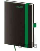 Kapesní diář 2026 Black Green s poutkem