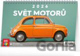 NOTIQUE Stolní kalendář Svět motorů 2026