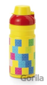 LEGO Brick fľaša na pitie - červená/žlta